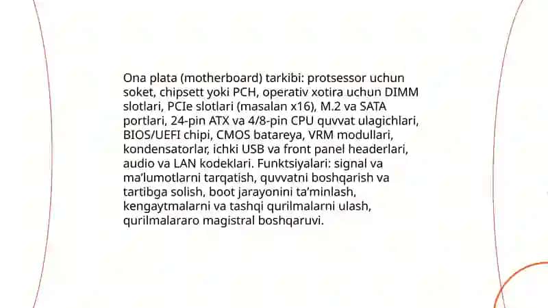 Shaxsiy kompyuterning tuzilishi 4