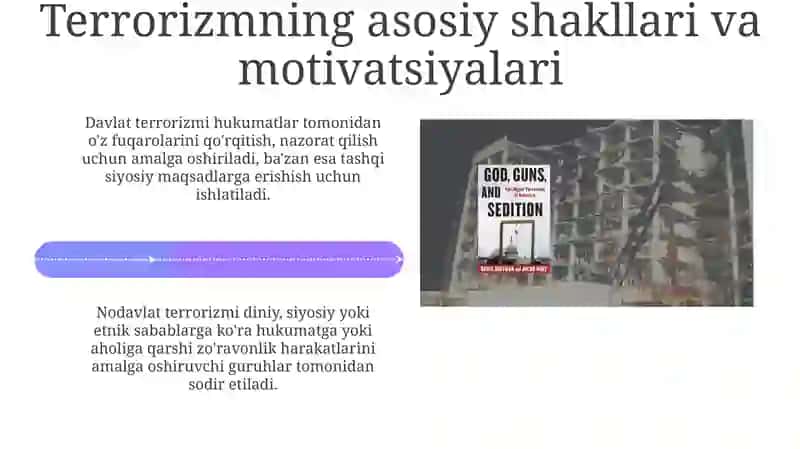 Radikalizm va terrorizm tarixi, shakllari va sabablari 4