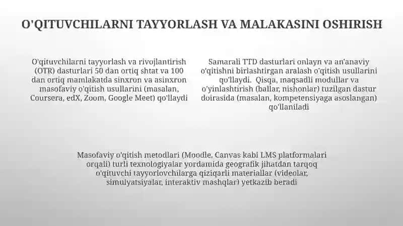 Masofaviy ta'lim texnologiyalari asosida o'qitish metodikasi 4