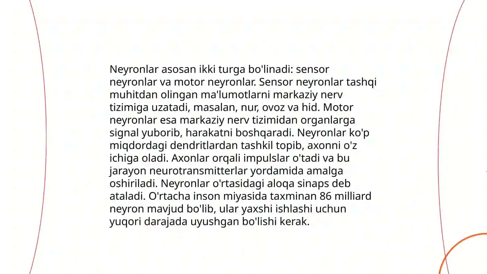 Nerv tolalar fiziologiyasi. Sinapslar fiziologiyasi 4