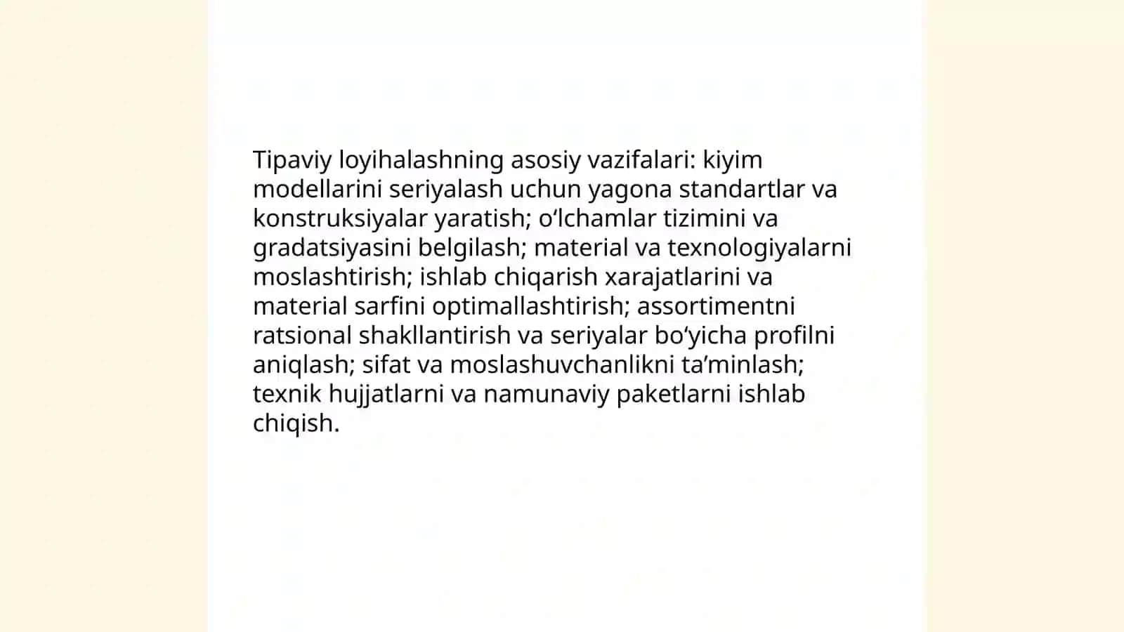 Kiyim modеllarini tipaviy loyihalash 4