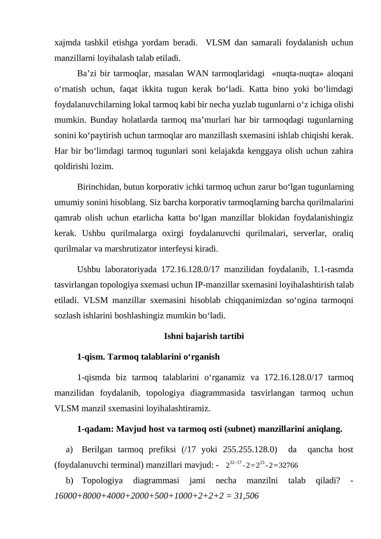 TARMOQLARNI ADRESLASH TAMOYILLARI 4