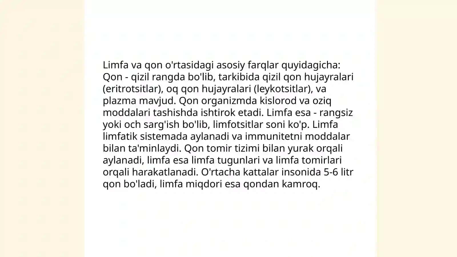 Qon depolari limfa qon o'rnini bosuvchi suyuqliklar fizologiyasi 4