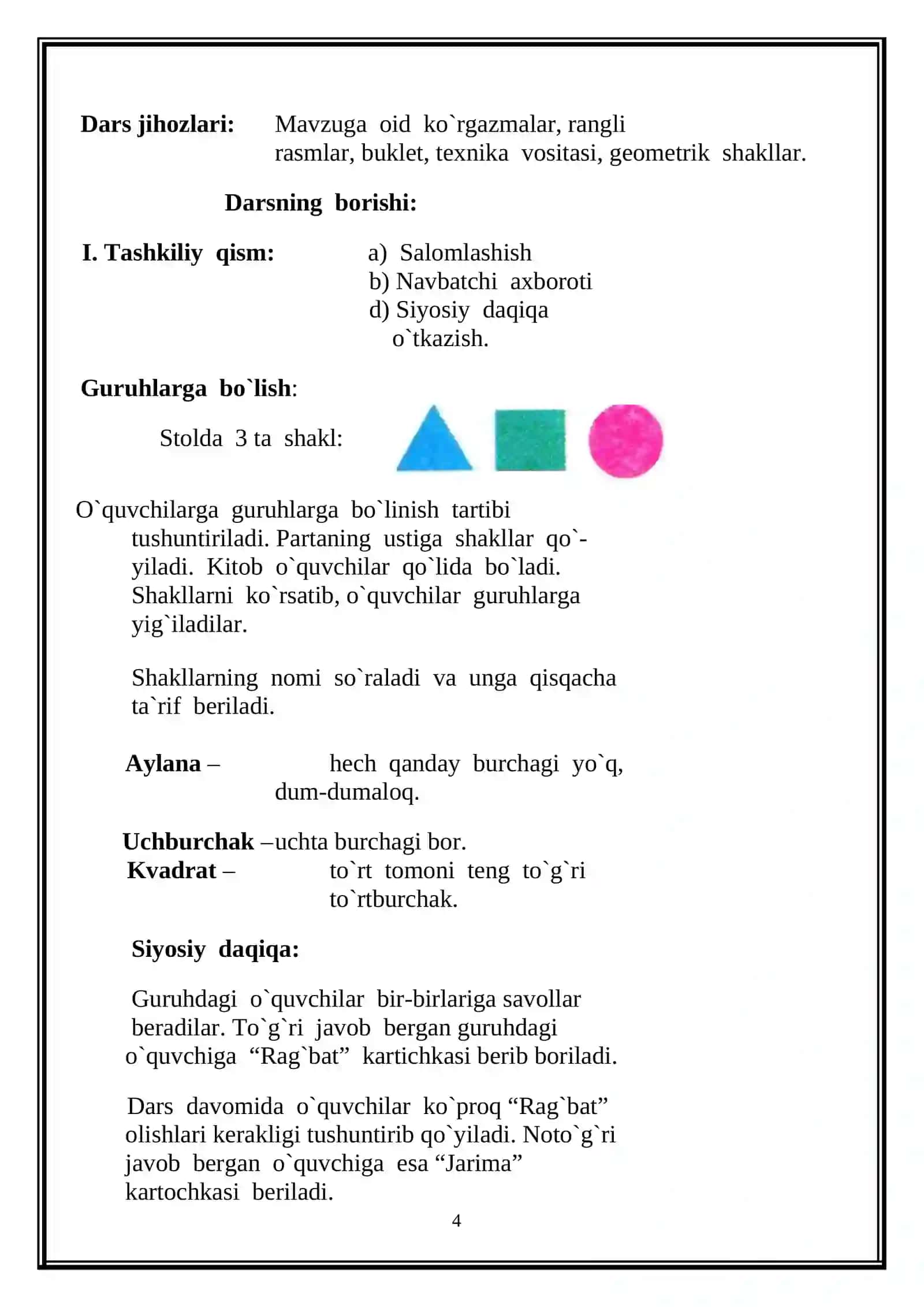 Matematika fanidan 2-sinflar uchun “Harfiy va sonli ifodalar” 4