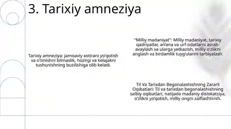Milliy Madaniyat,Til Va Tarixdan Begonalashishning Zararli Oqibatlari 4