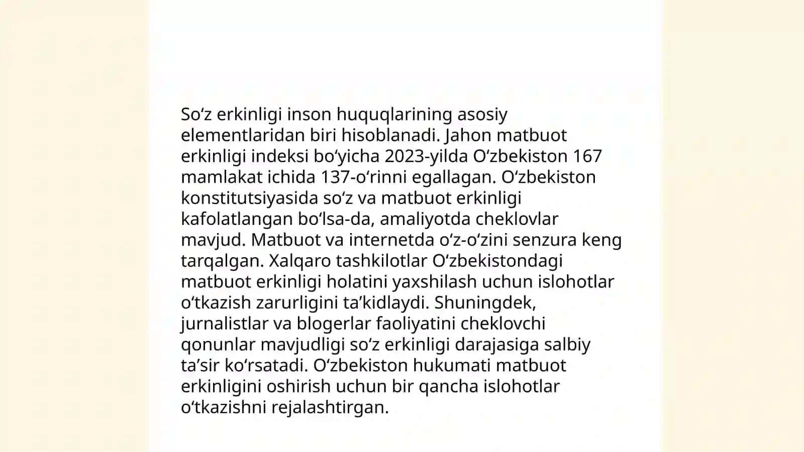 Fuqorolarning shaxsiy huquq va erkinliklari 4