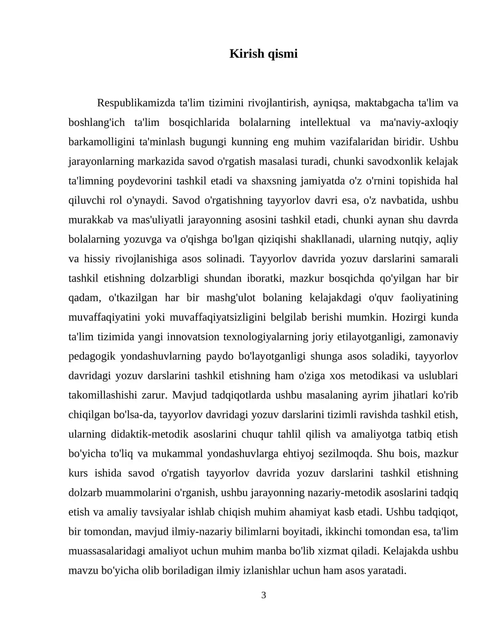 Savod oʻrgatish tayyorlov davri yozuv darslarini tashkil etish 4