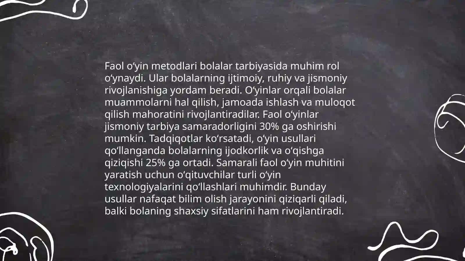 Tarbiya fanini oʻqitishda Ishbilarmon oʻyin texnologiyasi asosida dars olib borish 4