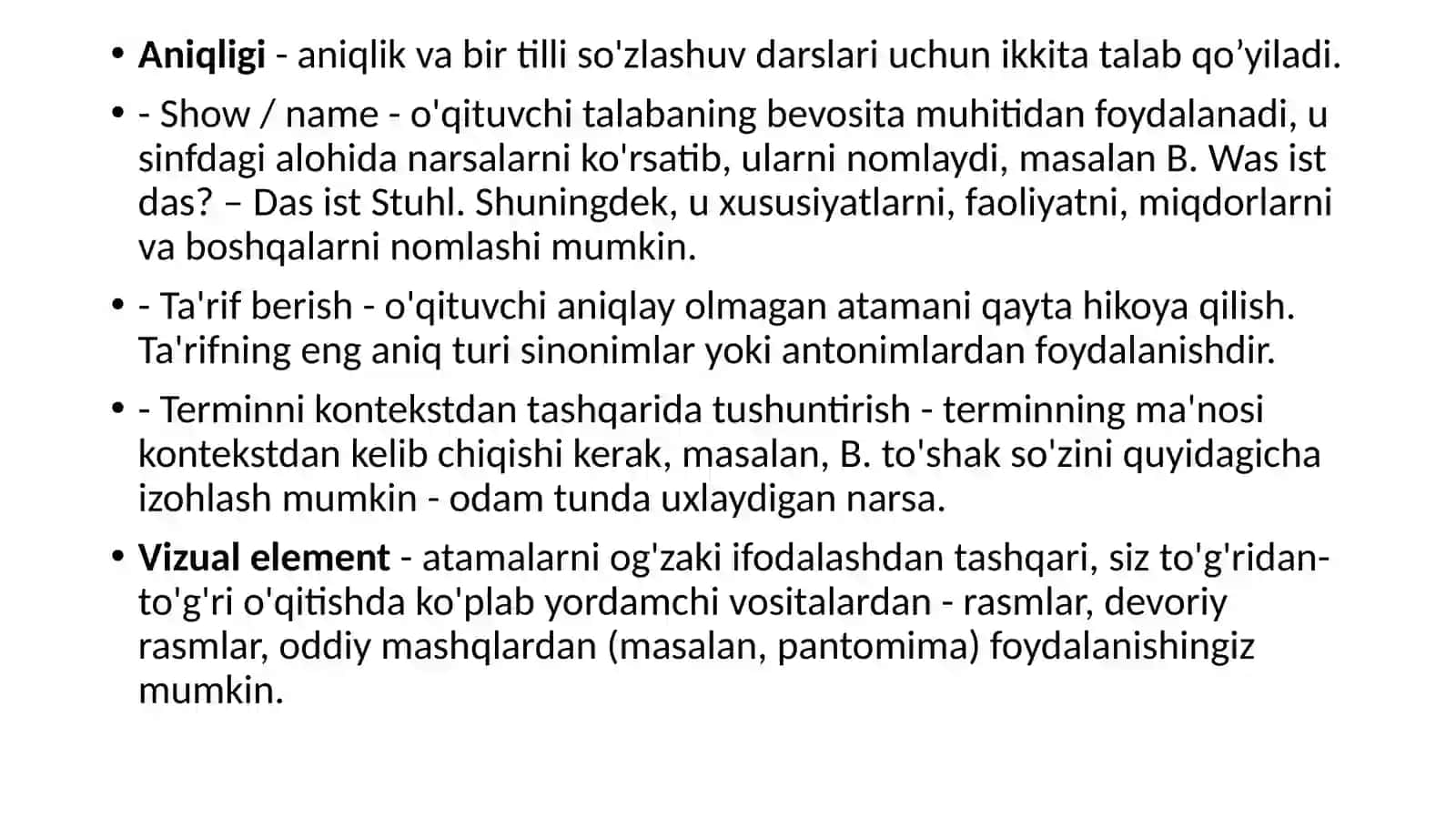 To’g’ri metod (Direkte Metod) 4