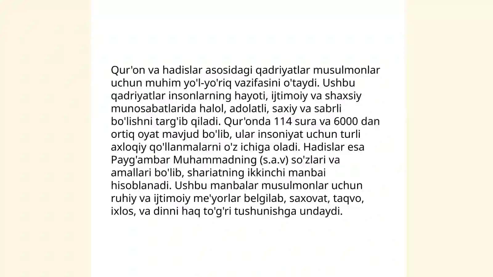 Islom qadriyatlari va hozirgi zamon 4
