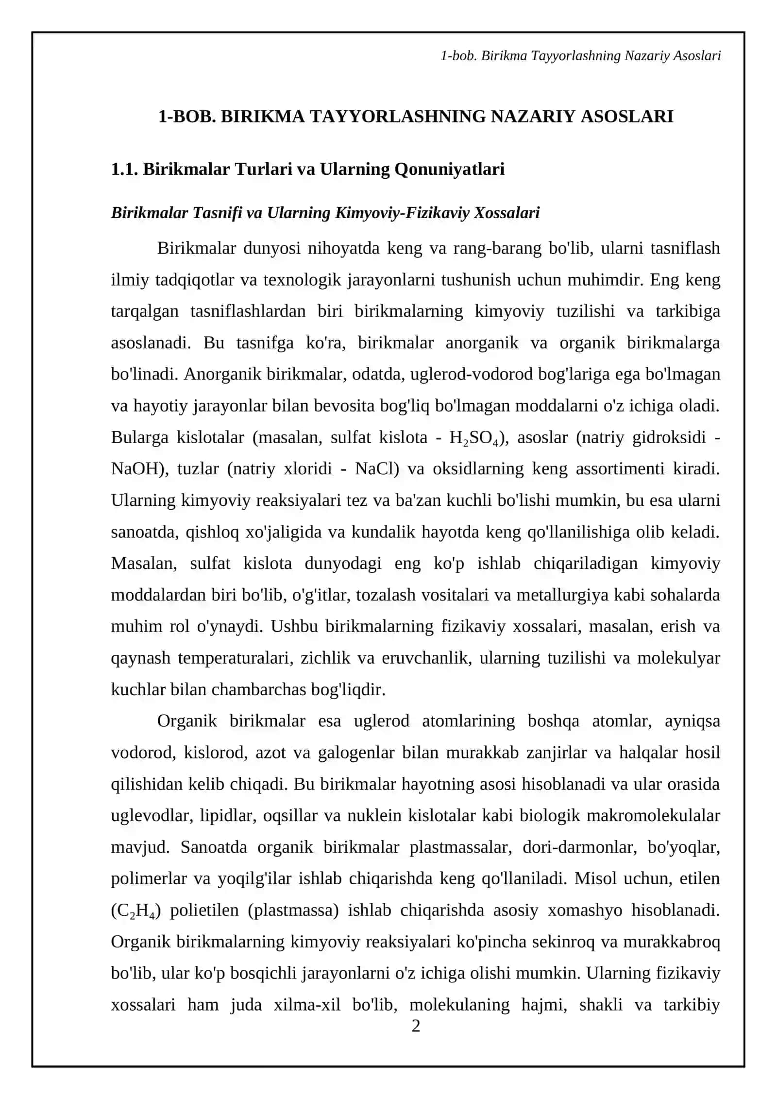 Birikma tayyorlash texnologiyasi 4