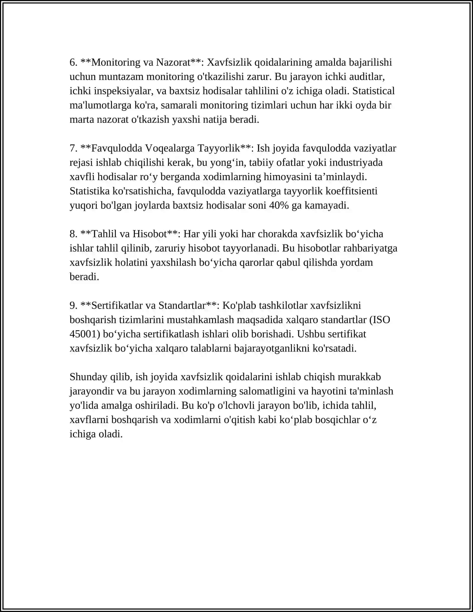 CHORA TADBIRLAR 4