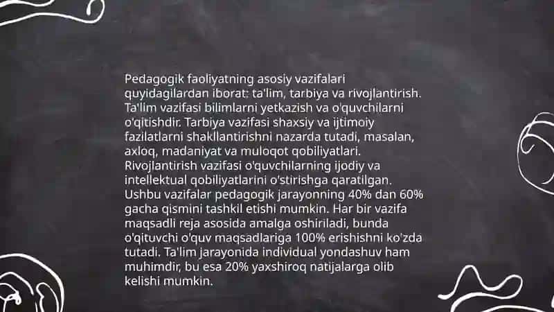 Oʻqituvchilik kasbining tayyorgarligi 4