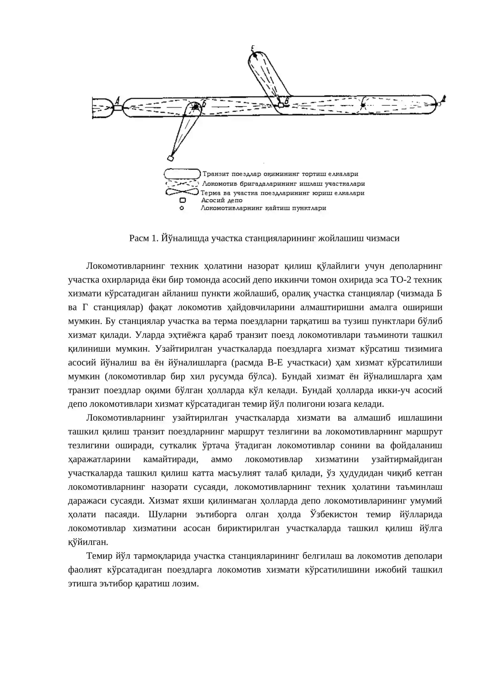 УЧАСТКА СТАНЦИЯЛАРИ, АҲАМИЯТИ, ТУРЛАРИ ВА ТУЗИЛИШ ХУСУСИЯТЛАРИ. УЧАСТКА БЕКАТЛАРИНИНГ ИНШООТЛАРИ ВА БАЖАРАДИГАН ИШЛАРИ 4