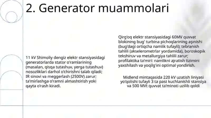 Elektir Stansiyalardagi avariyalarni bartaraf etish 4