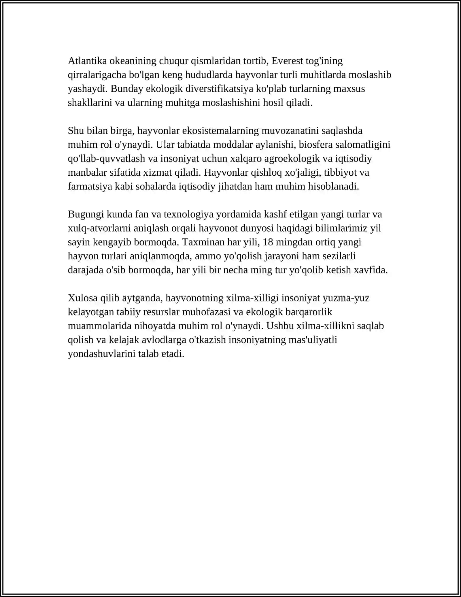 HAYVONOT OLAMI 4