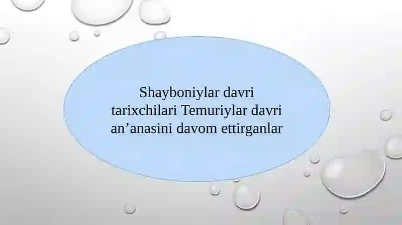 MOVAROUNNAHRDA SHAYBONIYLAR SULOLASINING HUKMRONLIGINING O‘RNATILISHI. 4