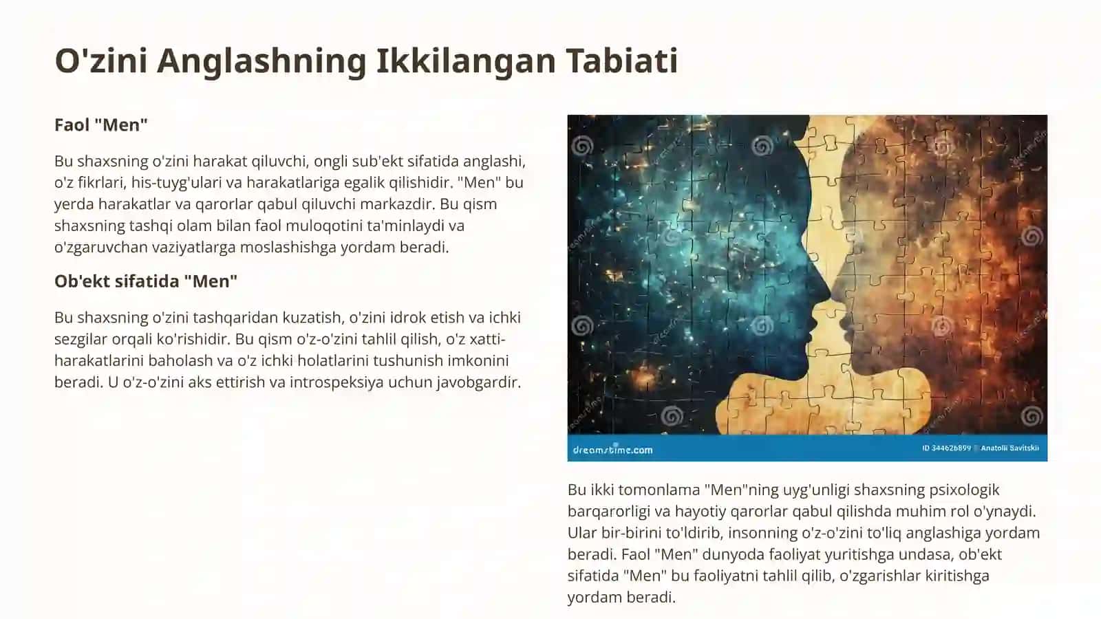 O'zini O'zi Anglash Psixologiyasi Shaxsiy Menni Kashf Etish Yo'li 4