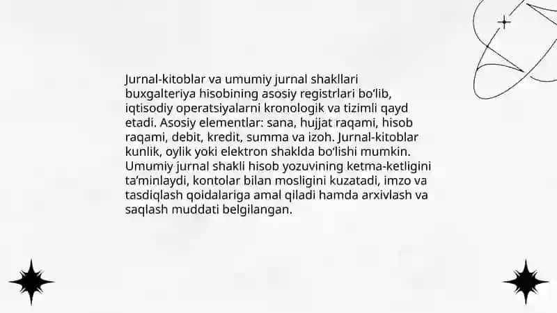 Buxgalterya hisobining registrlari va shakllari 4