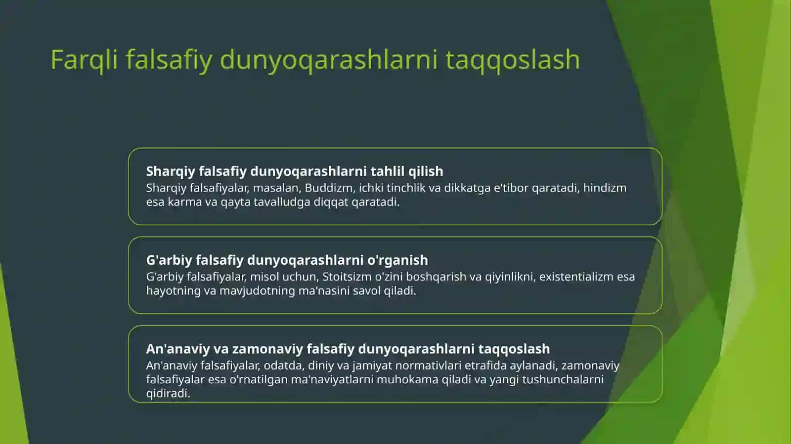 Insonning ma'naviy kamolotida falsafiy dunyoqarashning roli 4