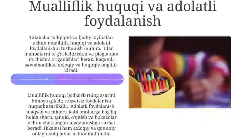 Maktab oʻquvchisining axborot madaniyati asoslari 4