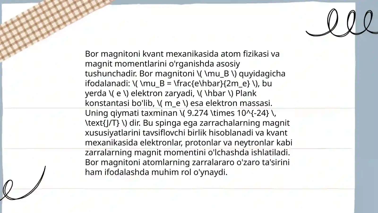 Bor magnetoni 4