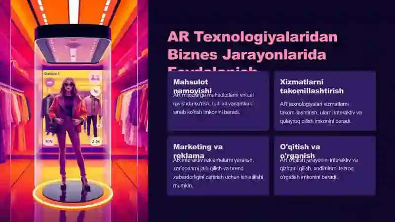 AR (Kengaytirilgan Haqiqat) Texnologiyalari: Yangi Imkoniyatlar 4