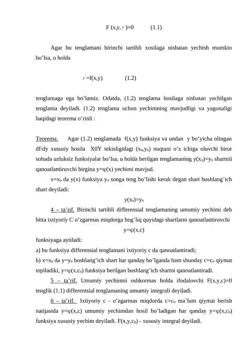 DIFFERENSIAL TUSHUNCHASI 4