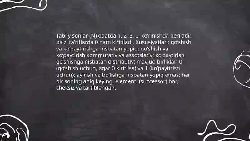 Sonli to'plamlar haqida ma'lumot 4