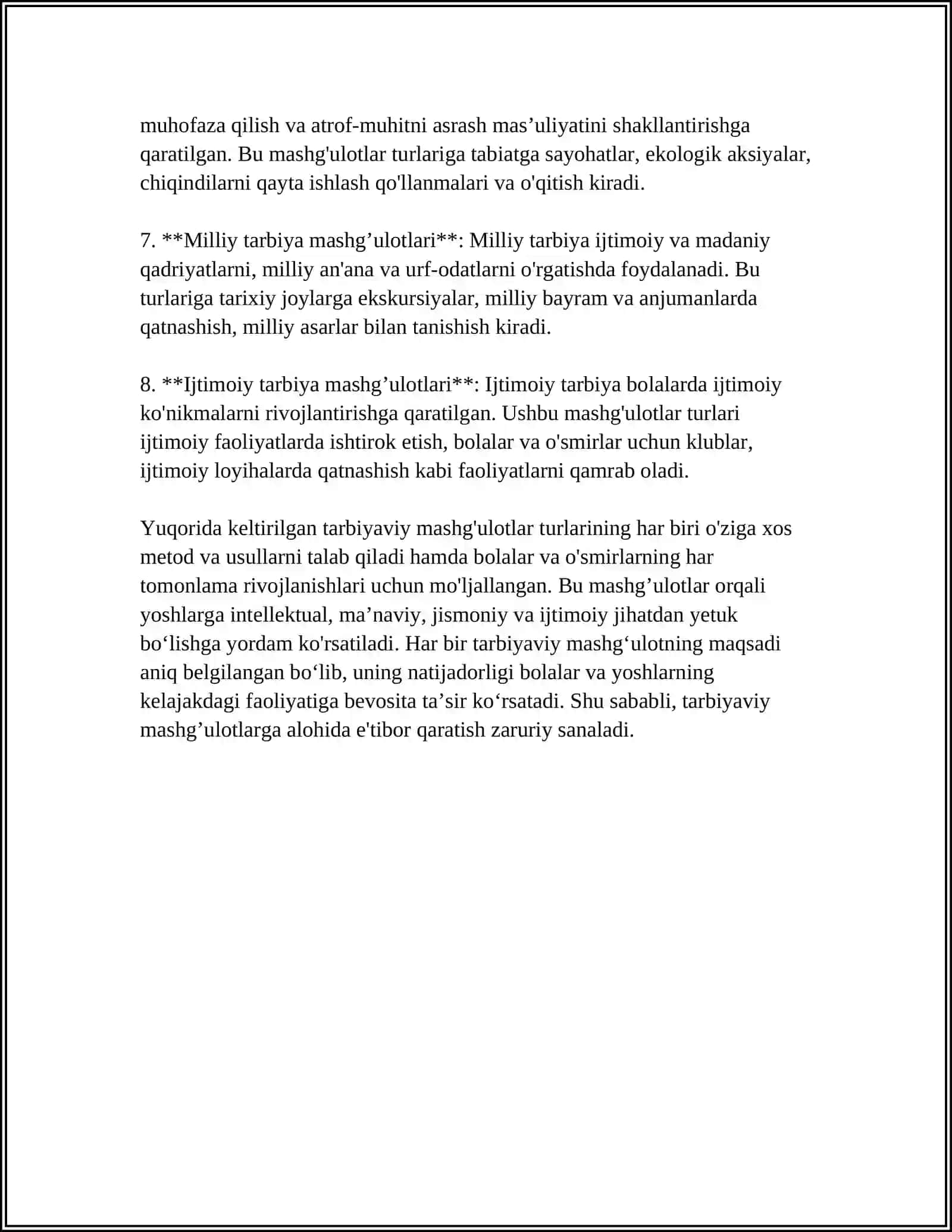TA'LIM TARBIYANI TASHKIL ETISH SHAKLLARI 4