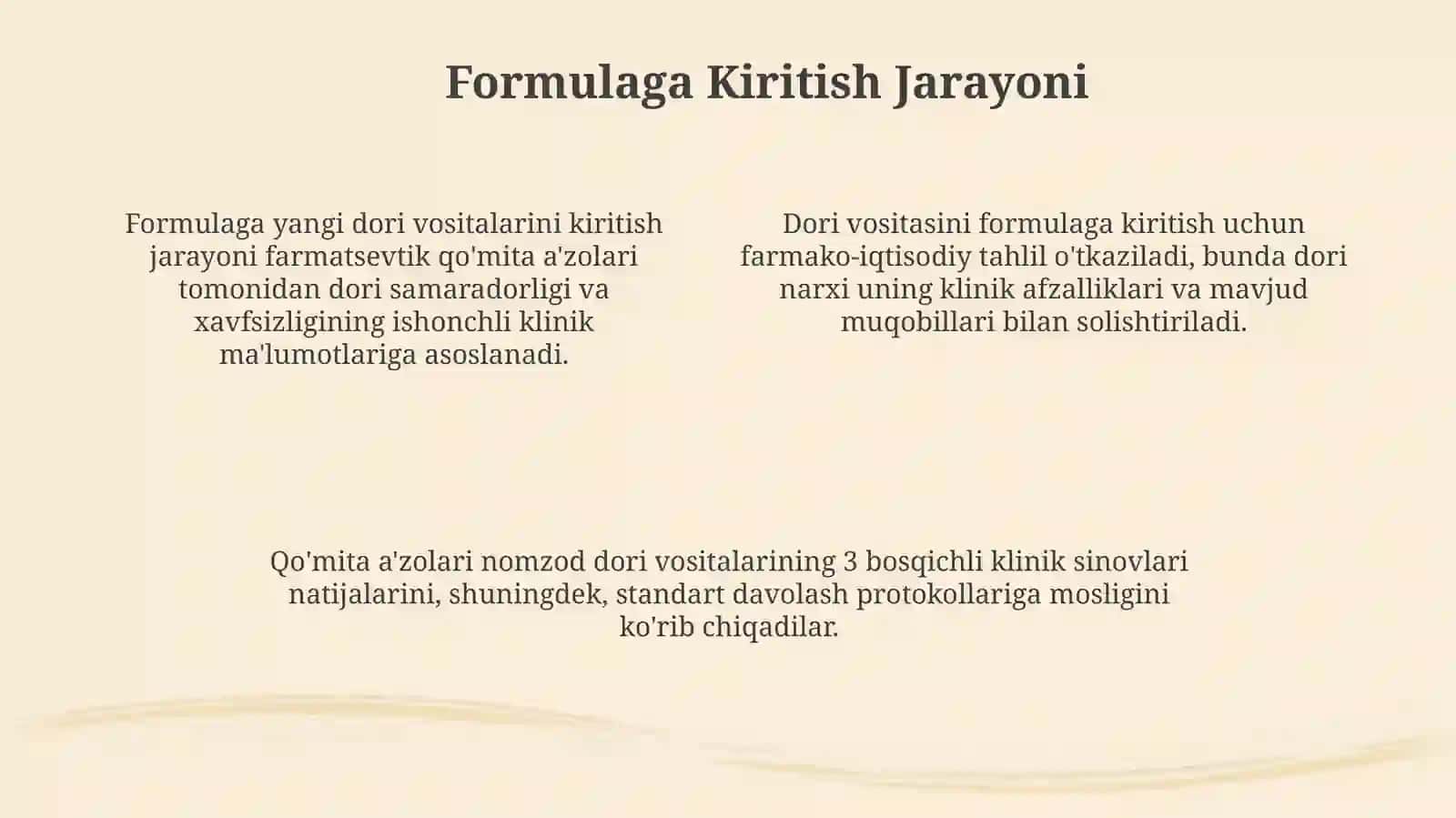 Shifoxonalarda dori vositalarining formulyar tizimini qo‘llanilishi 4