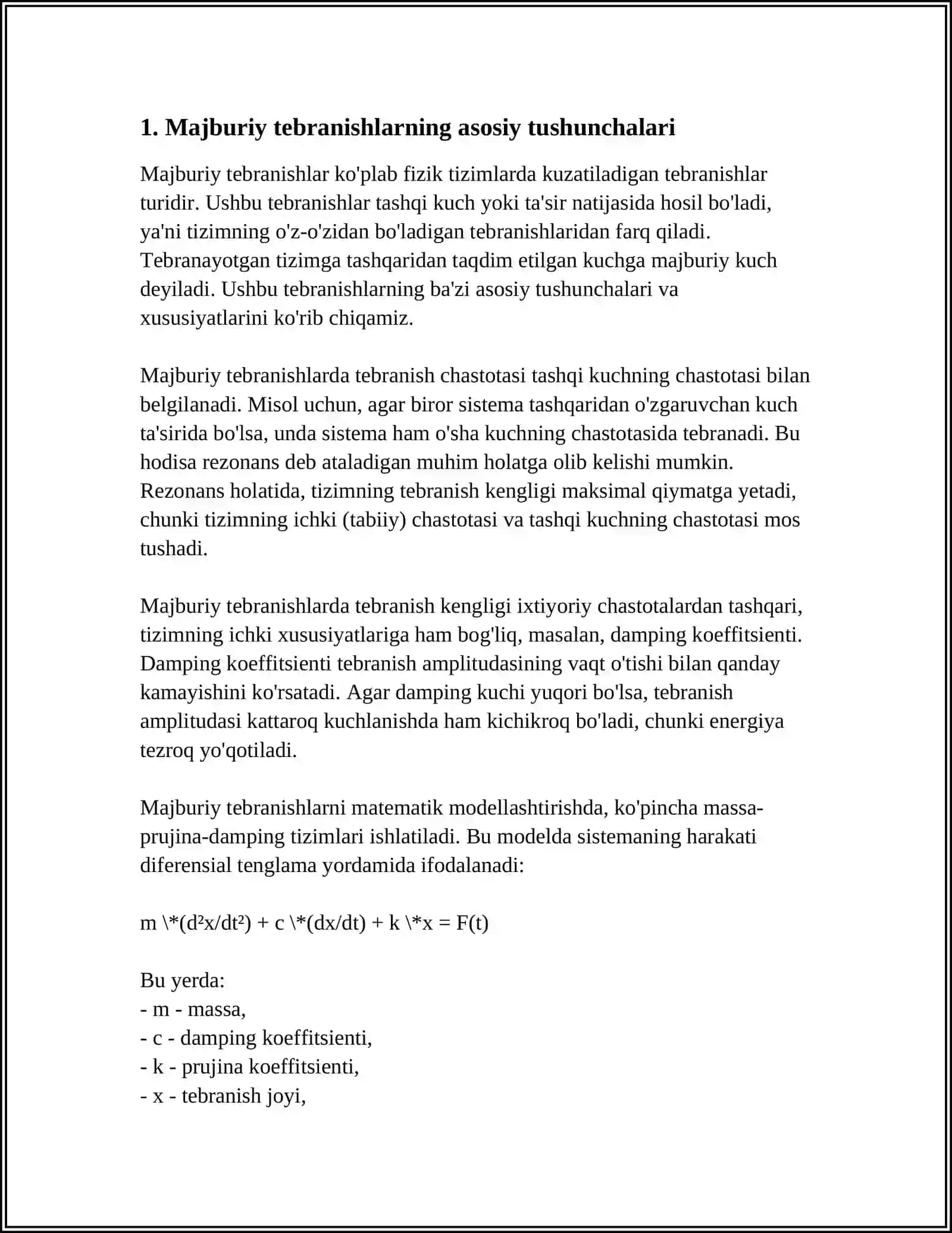 MODDIY NUQTANING MAJBURIY TEBRANISHIGA MUXIT QARSHILIGINING TASIRI 4