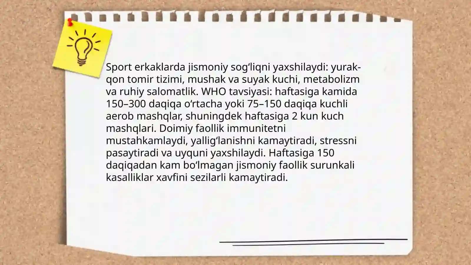 Men va sport: kundalik jismoniy mashqlar rejasi 4