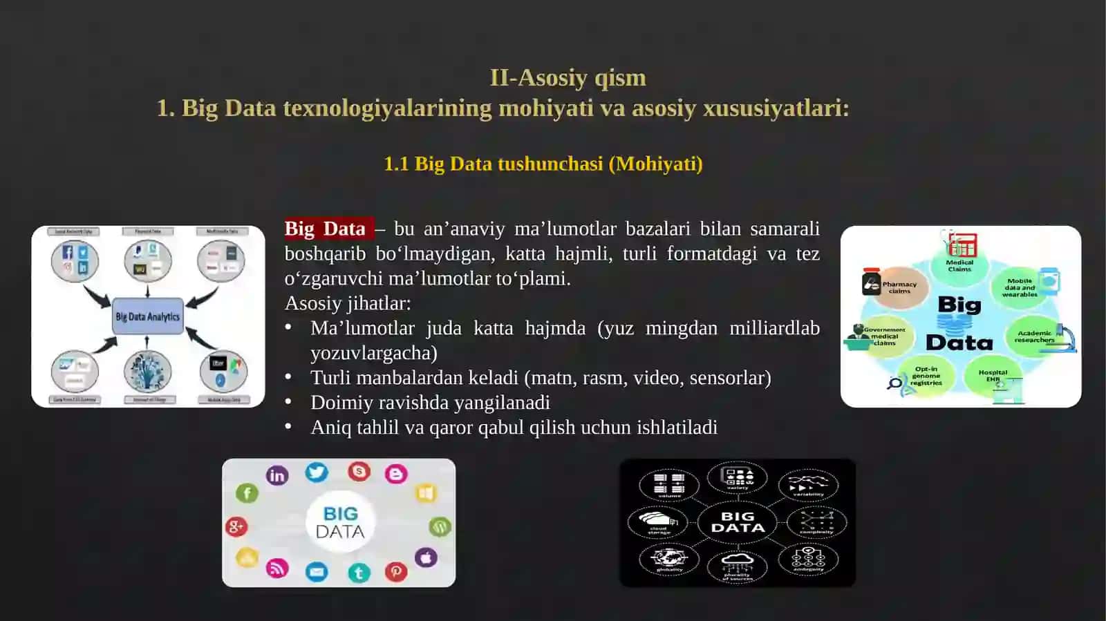 Big datatexnologiyalariningbiznesqarorlarigata'siri 4