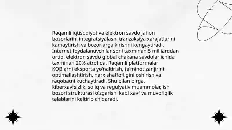 Jaxon iqtisodiyoti zamonaviy rivojlanish bosqichida 4