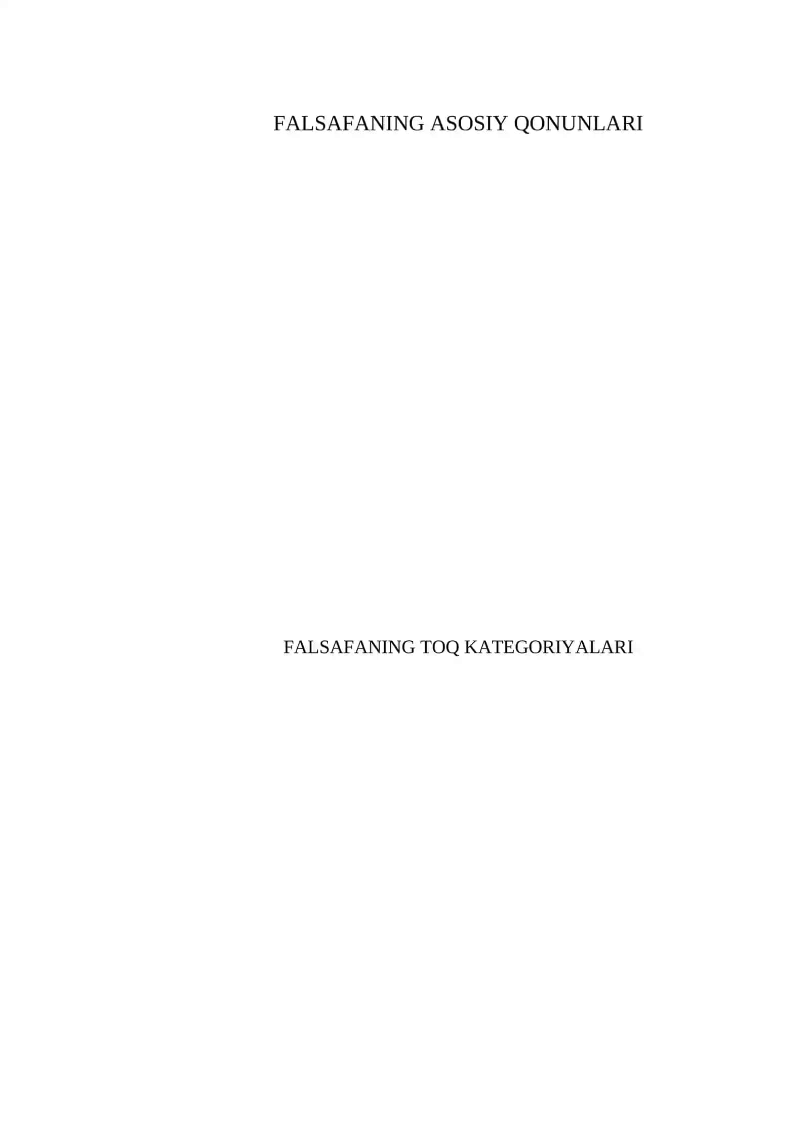 BORLIQ FALSAFASI (ONTOLOGIYA) VA RIVOJLANISH FALSAFASI 4