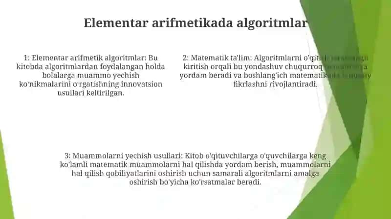 Boshlang'Ich Sinf Matematika Darslarida Misol Va Masalalarni Yechishda Algoritmlardan Foydalanish Metodikasi 4