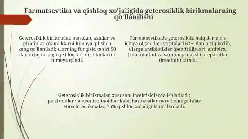 Geterosiklik birikmalar 4