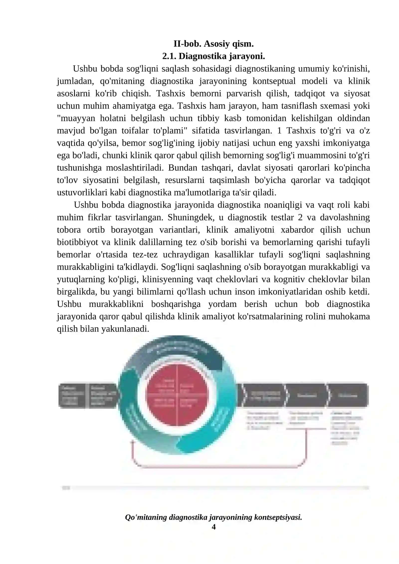 TIBBIY ASPEKTLAR. KASALLIKKA TASHXIS QO’YISH VA KASALLIK OQIBATLARI 4