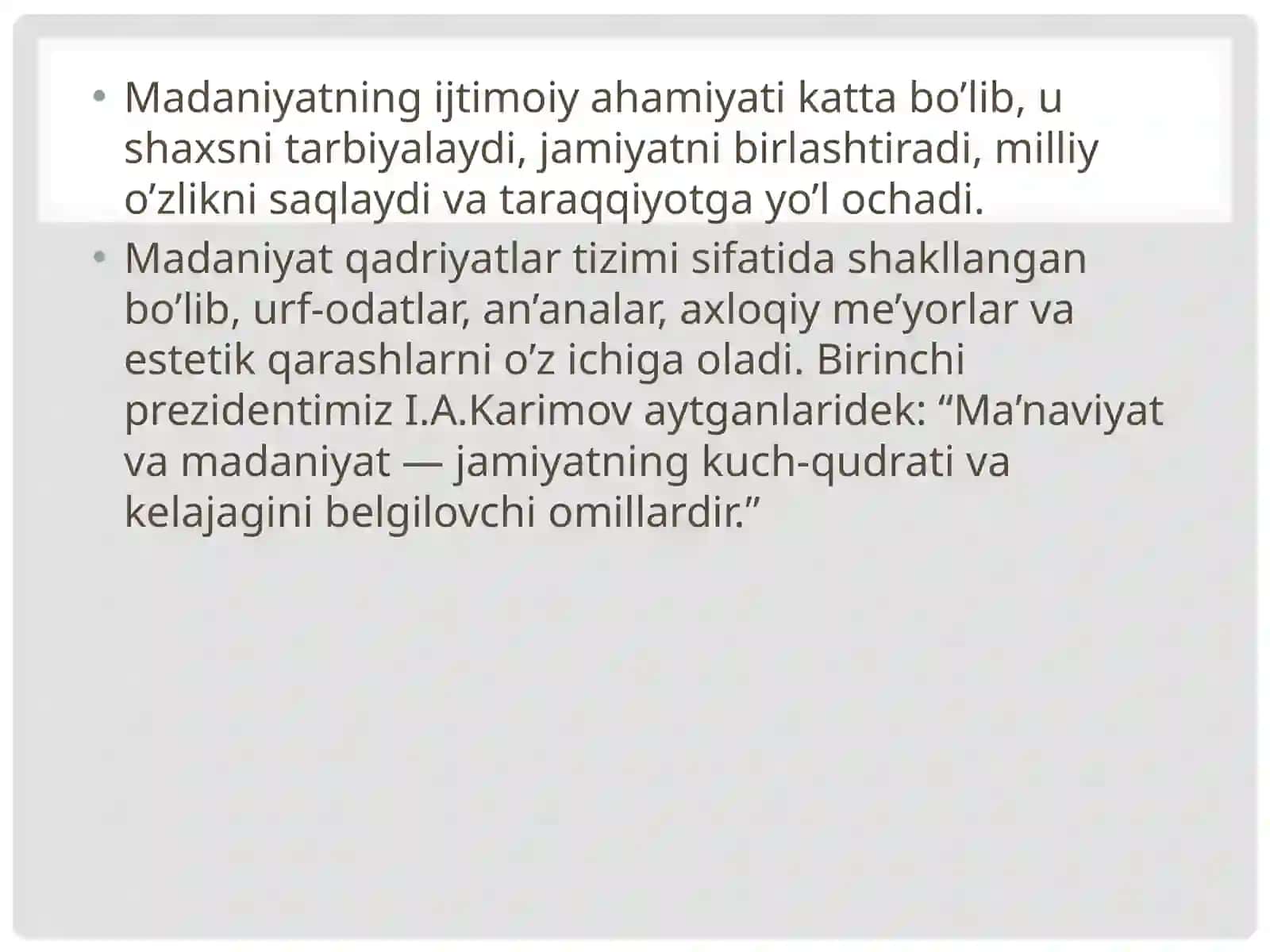 Madaniyat  va “Ommaviy madaniyat” tushunchalarining mohiyati, ularning farqli jihatlari 4