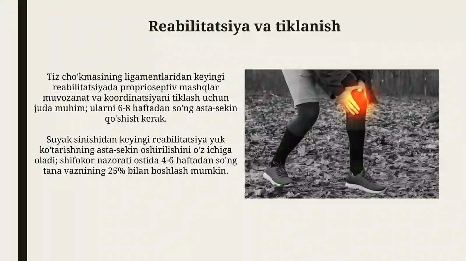 Son va tizza bogimlaringing shikastlari 4