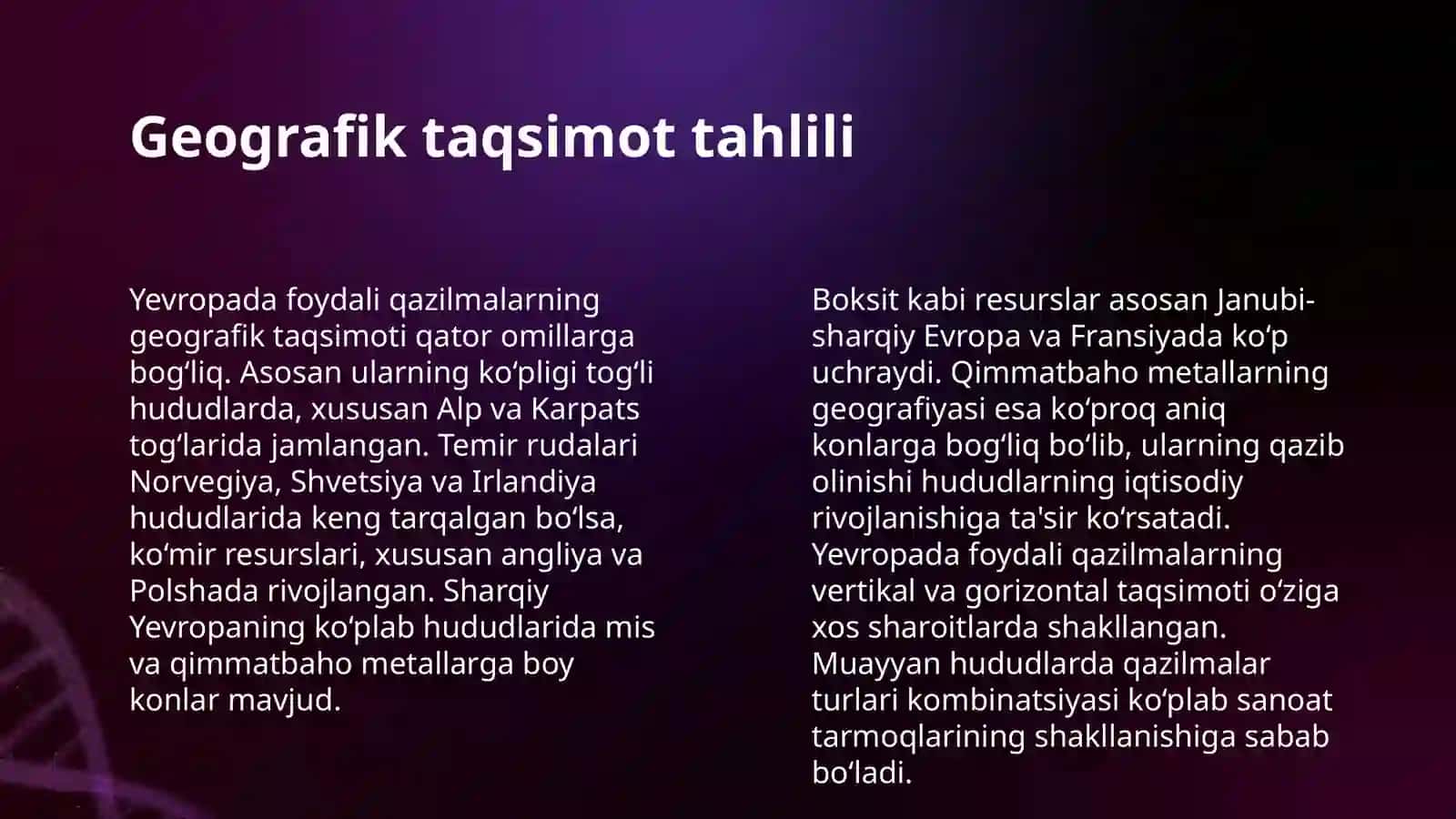 YEVROPANING FOYDALI QAZILMALARI 4