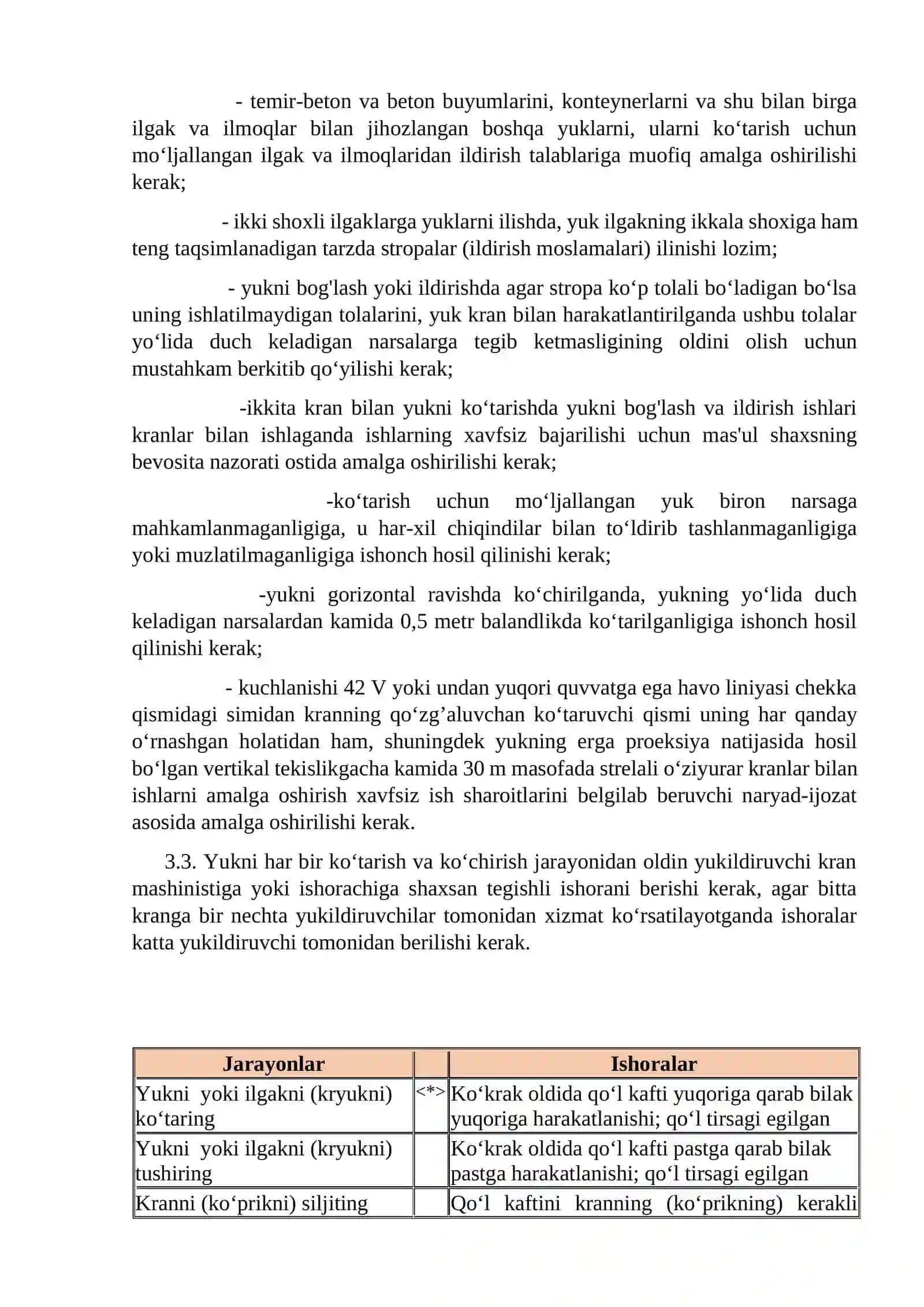 Fabrikalarda rudani etkazib beruvchi uskunalarda xavfsizlik qoidalari 4