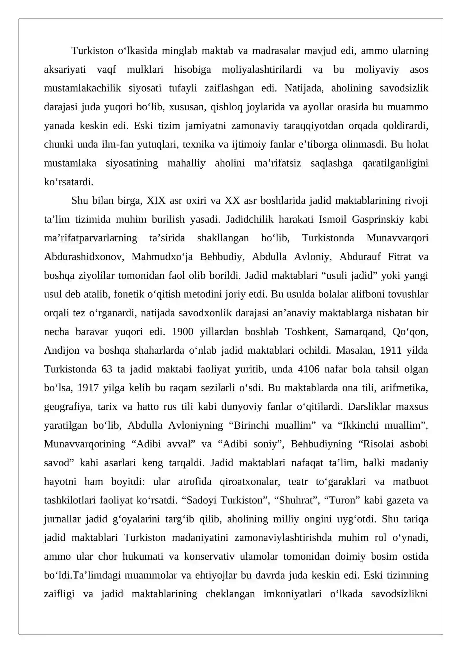 Turkiston ta’lim maskanlarining tashkil qilinishi va madaniy hayot (1917–1920) 4