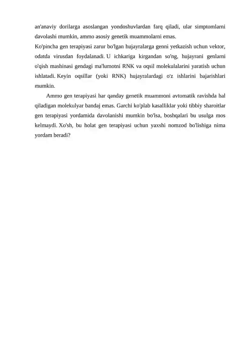 GEN VA HUJAYRA TERAPIYASI 4