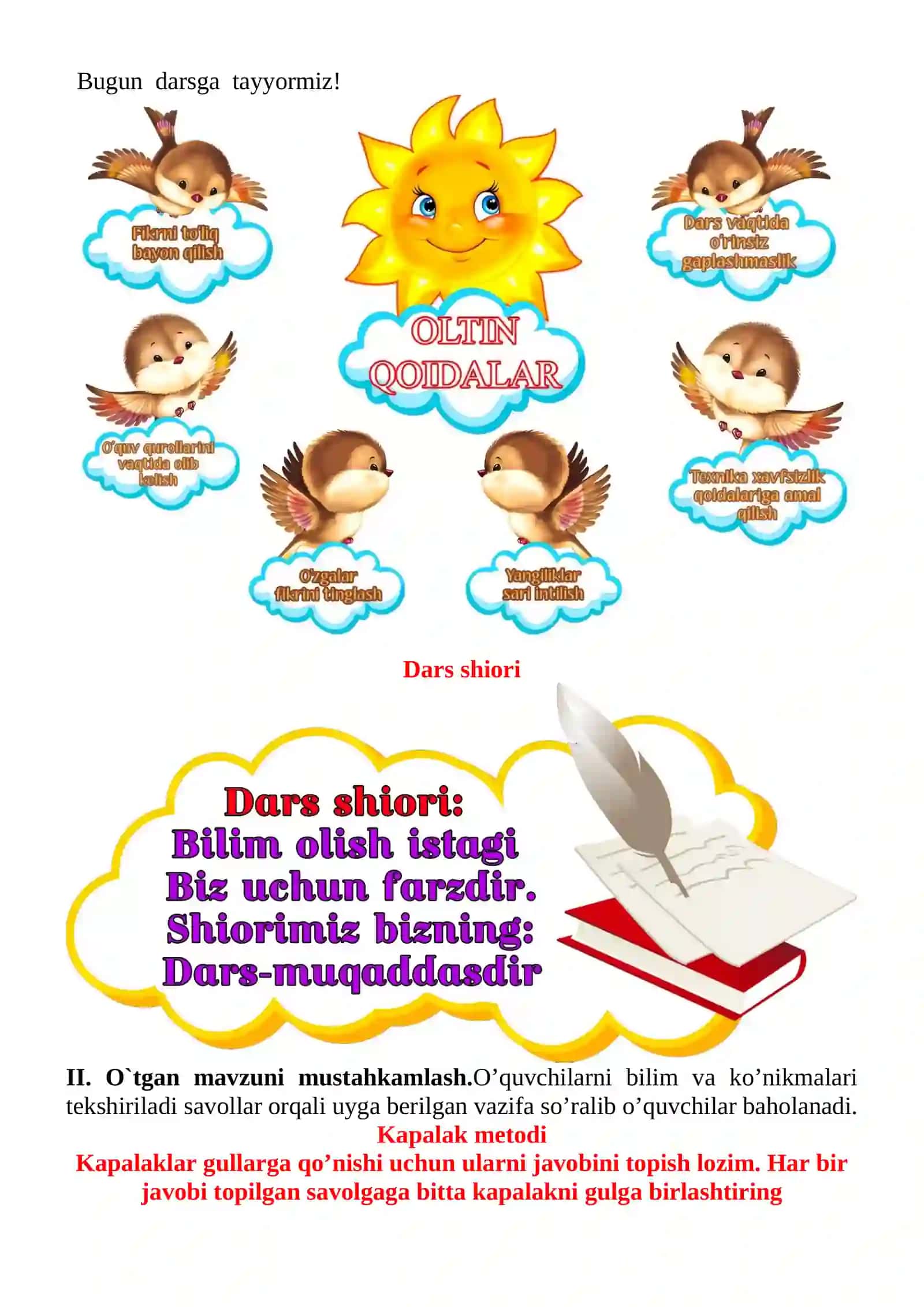 Toshpo‘lat mavzusida 3-sinf O'qish fanidan dars ishlanmasi 4