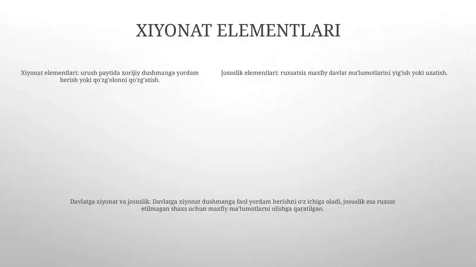Davlat Sirlarni Oshkor Qilish Jinoyati Va Uni Davlatga Hoinlik Qilish Hamda Josuslik Jinoyatlarni Farqi 4