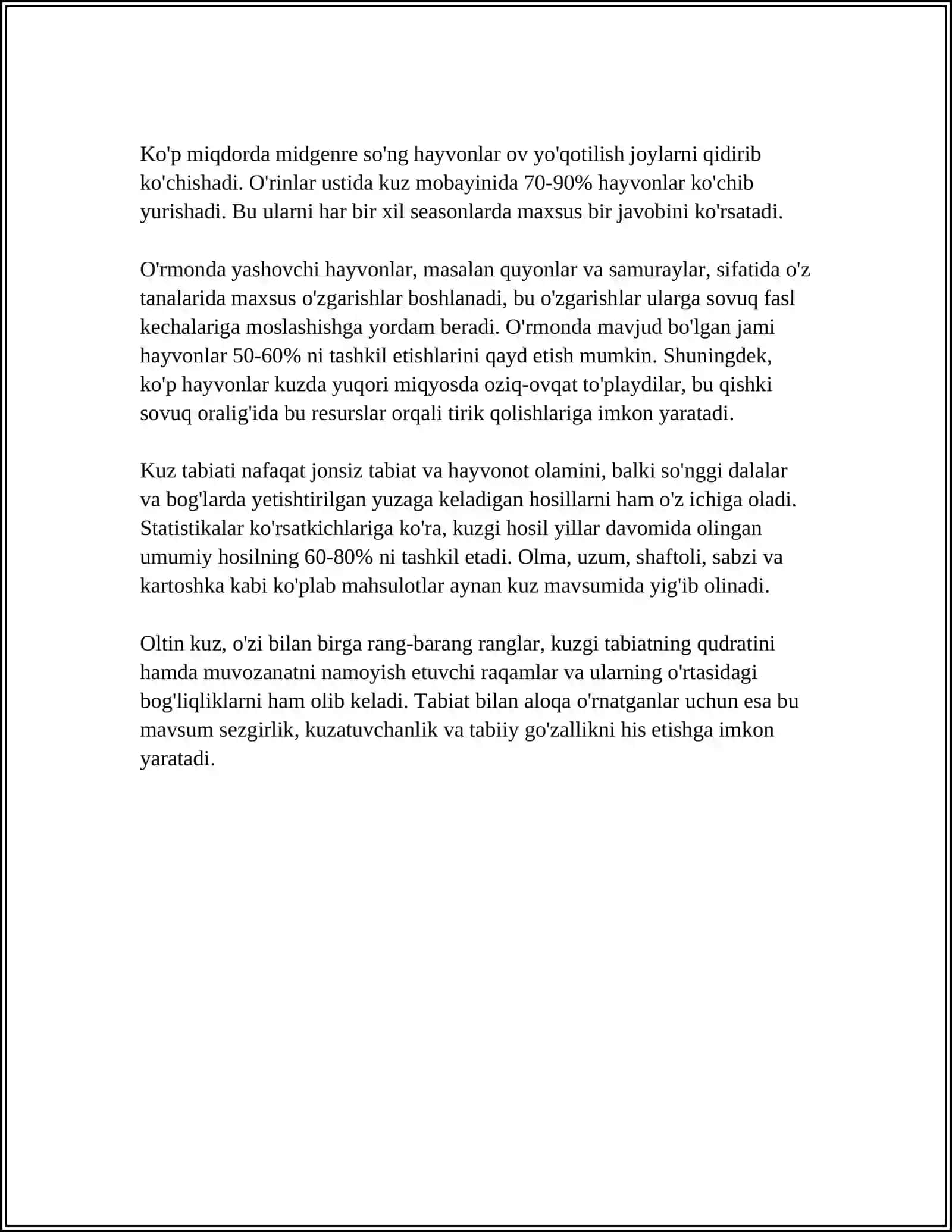 OLTIN KUZ FASLIGA REFERAT 4