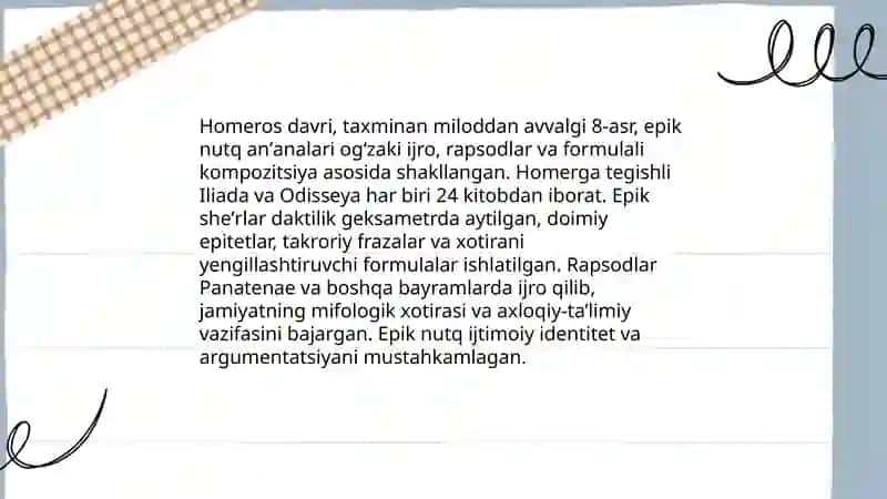 Yunonistonda notiqlik sanʼatining tarixi haqida 4