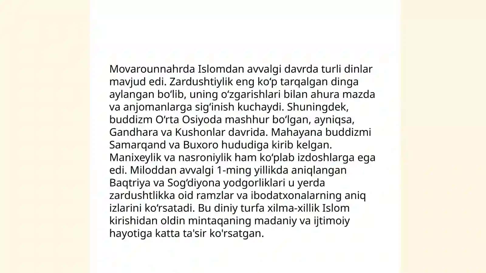 Islom va diniy aqidalar sinkretlashuvi natijasida shakllangan diniy taʼlimotlar tarixi 4
